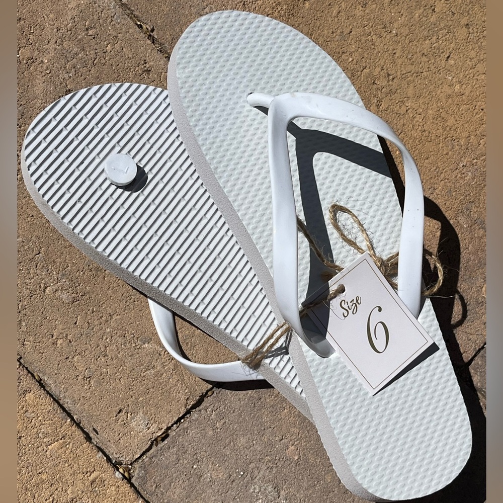 Stylish White Flip Flops for Women